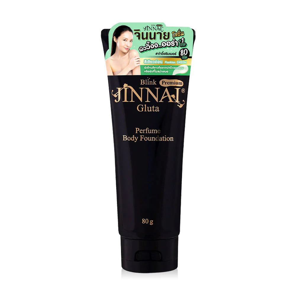 Jinnai Premium L-Glutathione Perfume Body Foundation 80g #Plankton Green