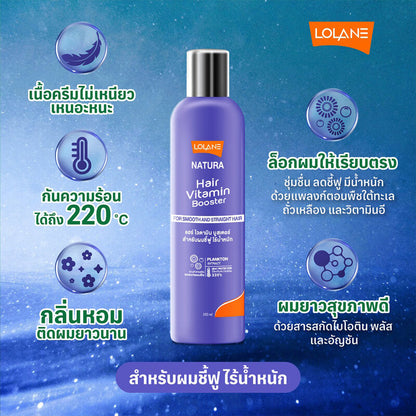 Lolane Natura Hair Vitamin Booster For Smooth Straight 250ml