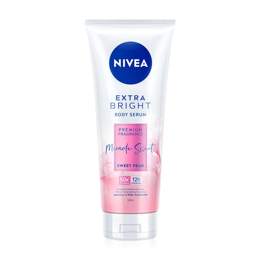 NIVEA Extra Bright Body Serum Premium Fragrance Miracle Sweet Sweet Pear 320ml