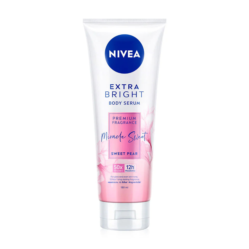NIVEA Body Serum - Extra Bright with Vitamin C & Sweet Pear Fragrance - Beauty Buddy
