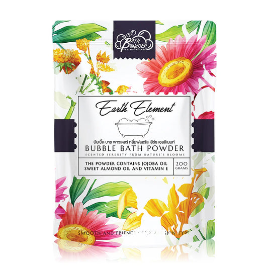 Saboo Thailand Bubble Bath Powder Floral Earth Element 200g