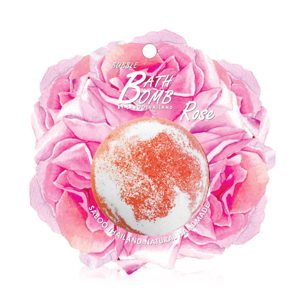 Saboo Thailand Bubble Bath Bomb Flower Rose 150g