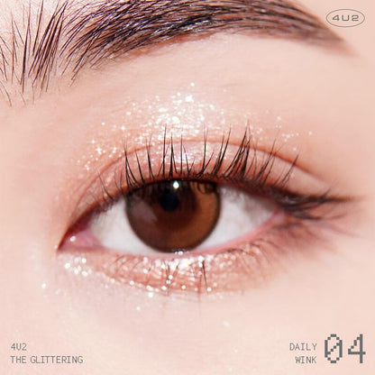 4U2 Liquid Glitter - Daily Wink #04 with Pearl and Colorful Glitter - Beauty Buddy
