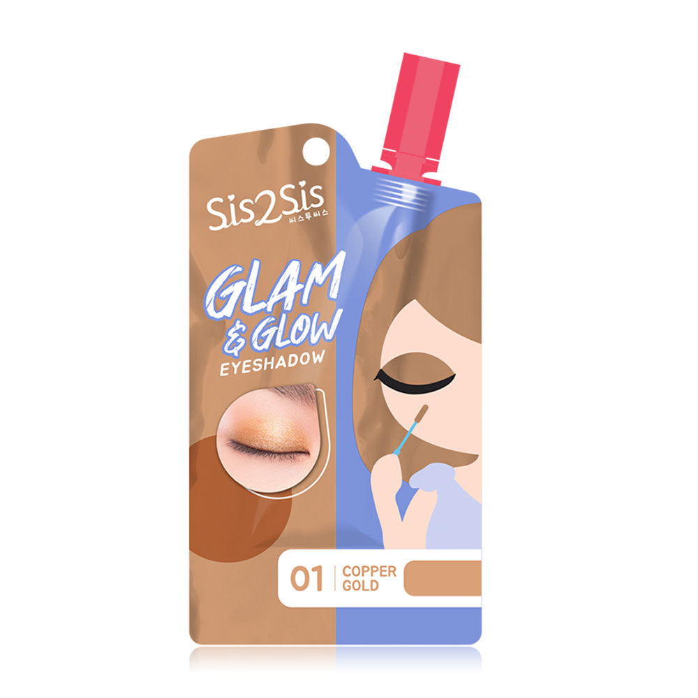 Sis2sis Eyeshadow - Glam & Glow Copper Gold Cream 1.5g