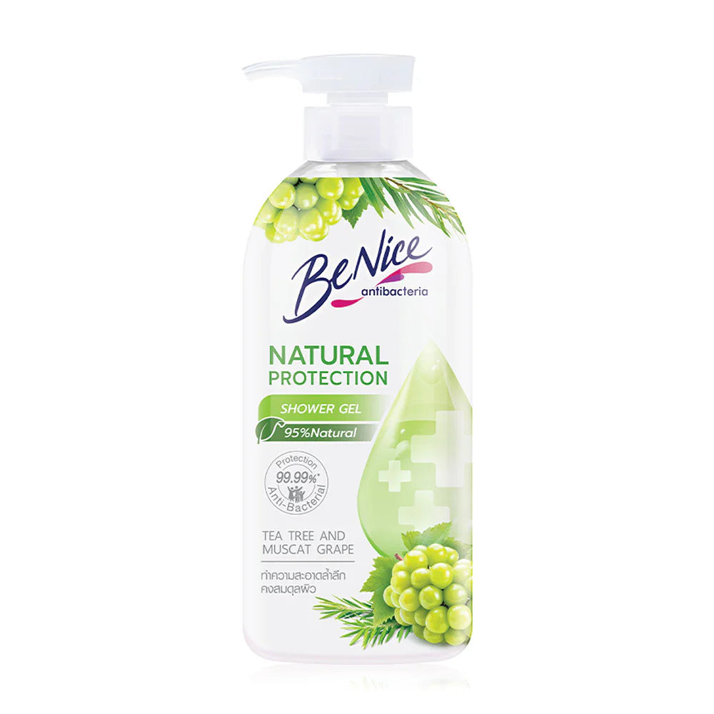 BeNice Natural Protection Shower Gel Tea Tree And Muscat Grape 450ml