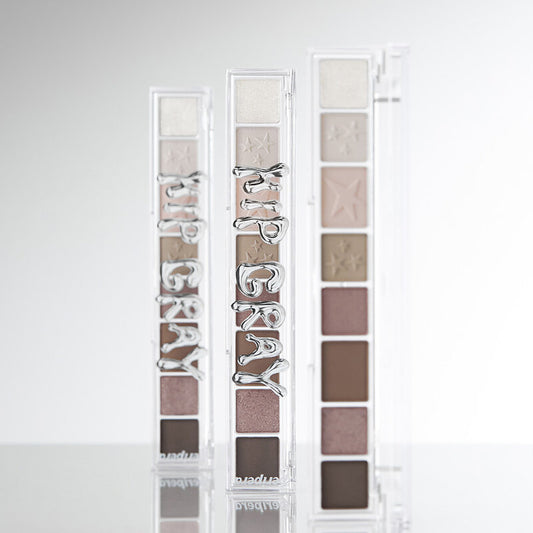 Peripera Eyeshadow Palette - 8 Shades in Hip Gray - Beauty Buddy
