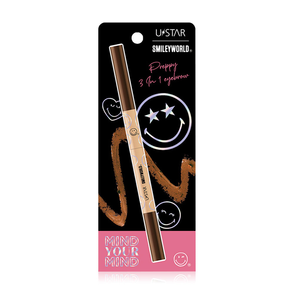 U-Star Eyebrow Pencil - 3-in-1 Preppy Formula