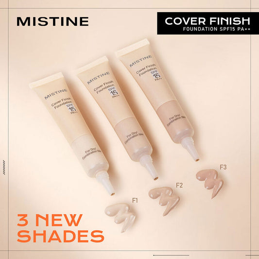 MISTINE Cover Finish Foundation SPF15 PA++ 15g #F1