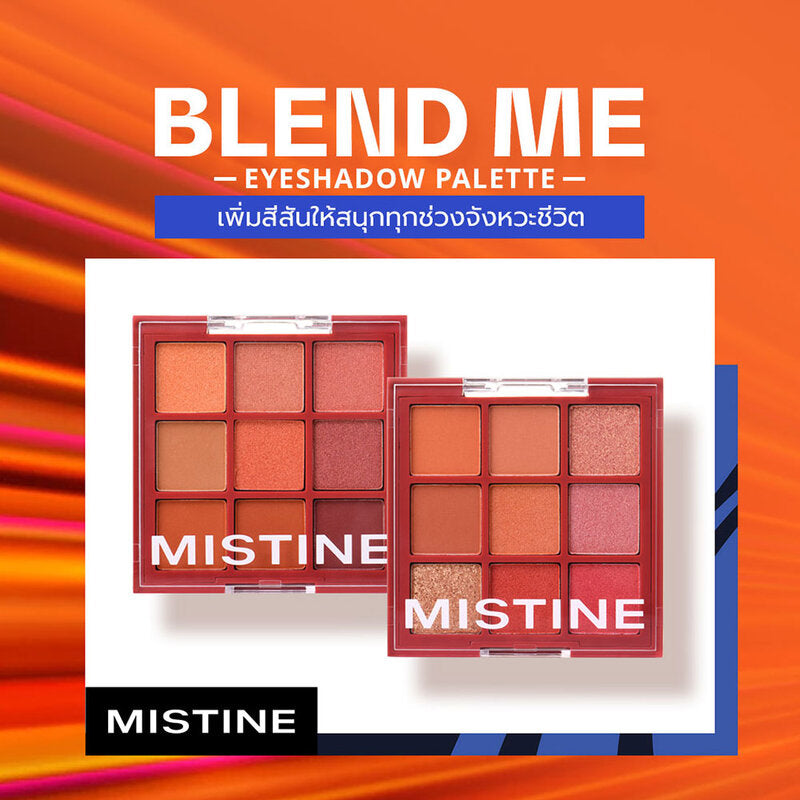 MISTINE Eyeshadow Palette - 9 Shades Pink Gold - Beauty Buddy
