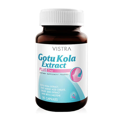 Vistra Gotu Kola Extract Plus Zinc 30 Capsules