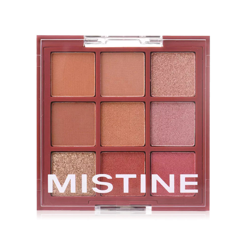 MISTINE Eyeshadow Palette - 9 Shades Pink Gold - Beauty Buddy