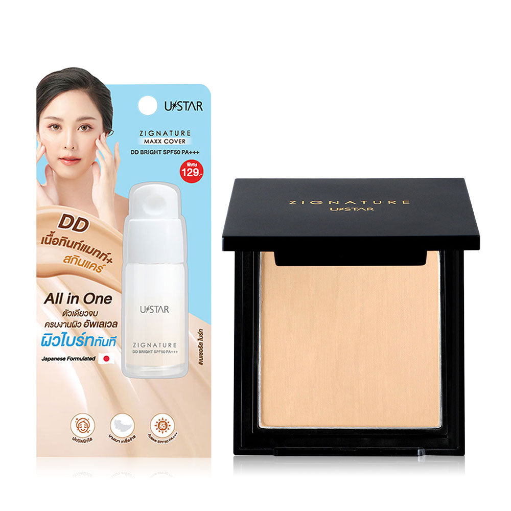 U-Star Foundation Set - Maxx Cover Compact & DD Cream SPF50