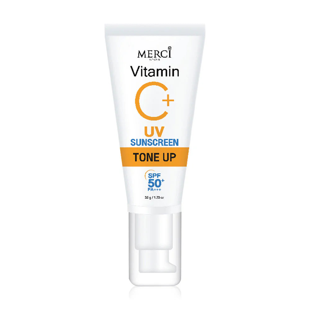 Merci Skincare Vitamin C+ UV Sun Screen Tone Up SPF50+ PA+++ 35g
