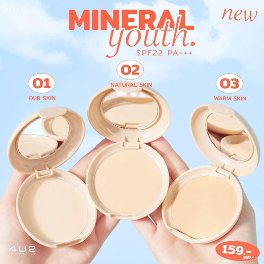FourU2 Foundation Powder - Mineral Youth Formula SPF22 for Fair Skin - Beauty Buddy