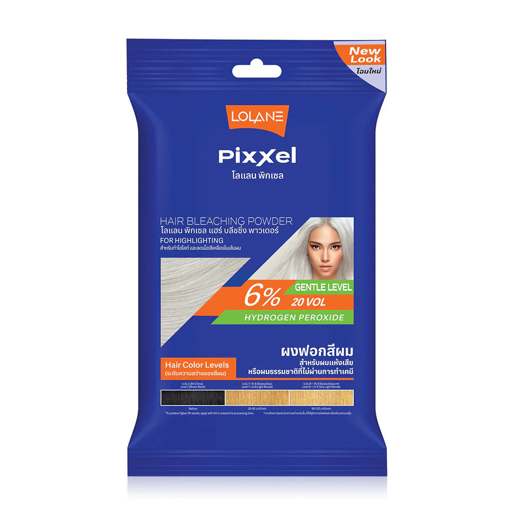 Lolane Pixxel Hair Bleaching Powder + Oxymilk 6% 15g Shade #11+