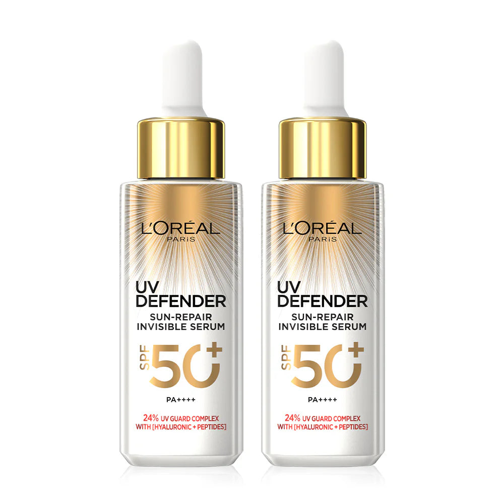 L'OrŽal Paris UV Defender Sun-Repair Invisible Serum 30ml x 2pcs