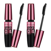 Maybelline New York The Hypercurl Waterproof Mascara 9.2ml x 2pcs #Black Pink cap mascara