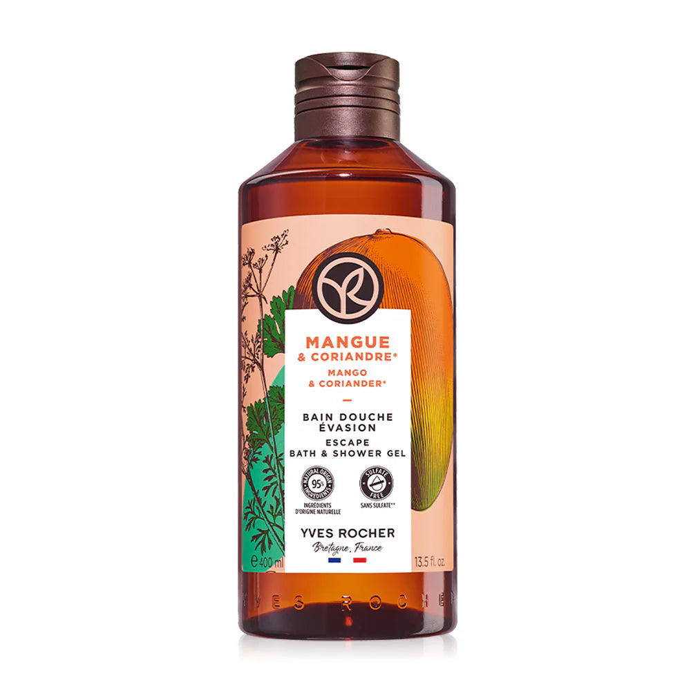 Yves Rocher Mango & Coriander Escape Bath & Shower Gel 400ml