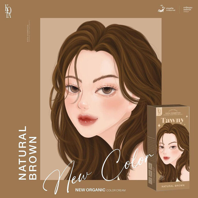 Kota Cosmetics Color Cream Tawny 200ml #Natural Brown