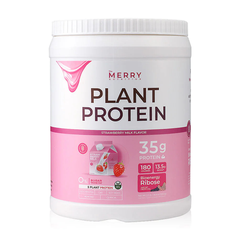 The Merry Merry Plant Protein 1050g #Strawberry Milk