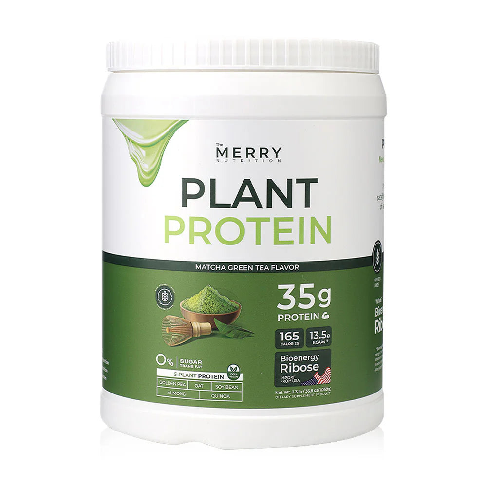 The Merry Plant Protein dietary supplement 1050g #Matcha Green Tea