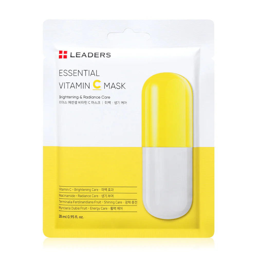 Leaders Essential Vitamin C Mask Facial Mask Sheet 28ml