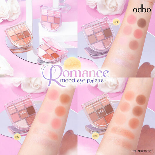 ODBO Eyeshadow Palette - Romance Mood with 8 Shades - Beauty Buddy