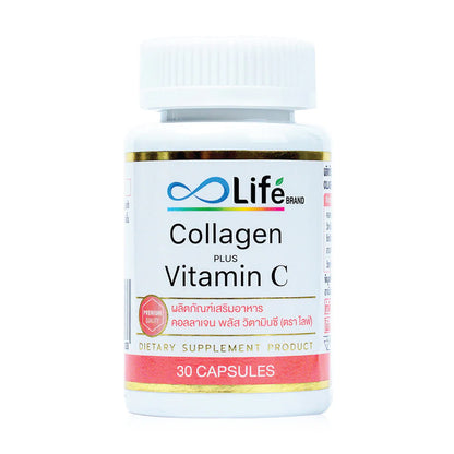 Life Collagen Plus Vitamin C 30 Capsules