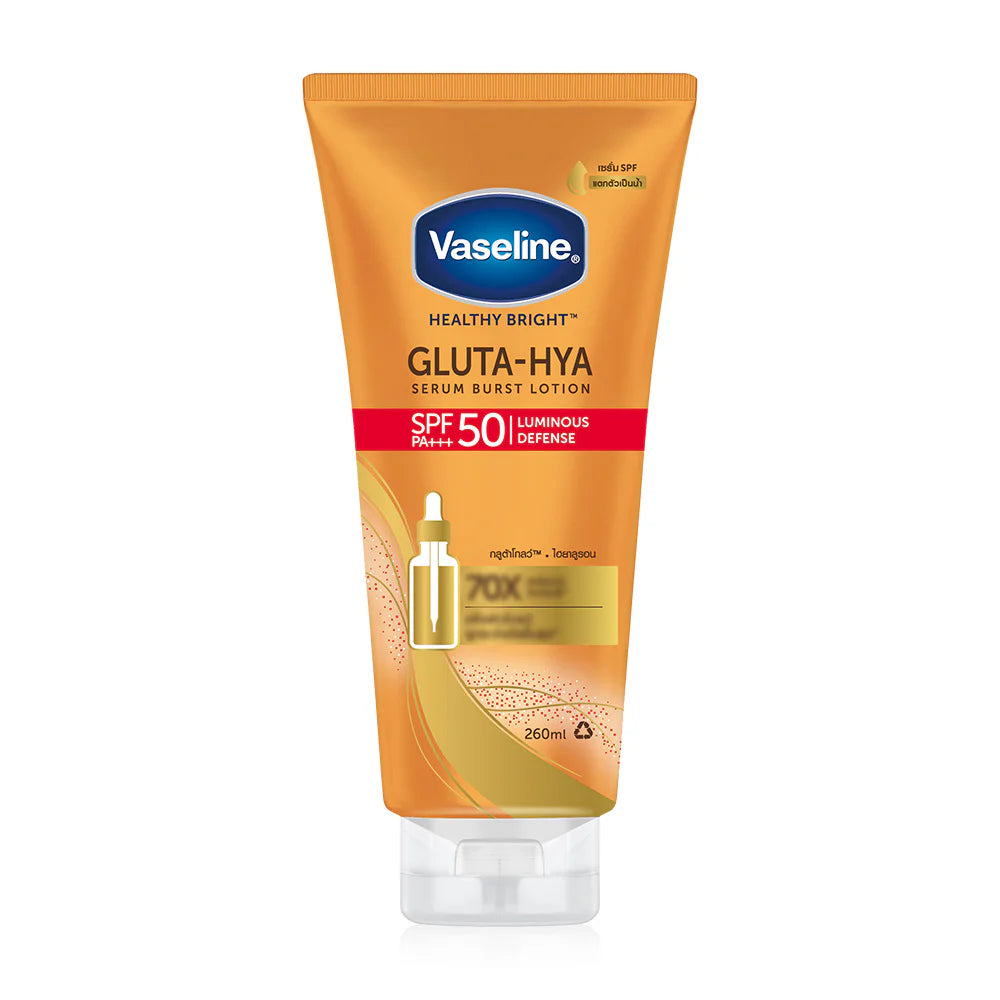 Vaseline Healthy Bright Gluta-Hya Serum Burst Sunscreen SPF50 PA+++ 260ml