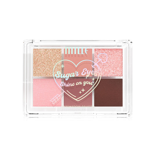 Mille Eyeshadow Palette - Queen of Hearts Matte & Glitter Formula - Beauty Buddy