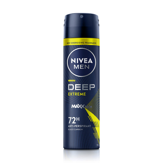 NIVEA Men Antiperspirant Spray - Deep Extreme with MAXXTech Formula - Beauty Buddy