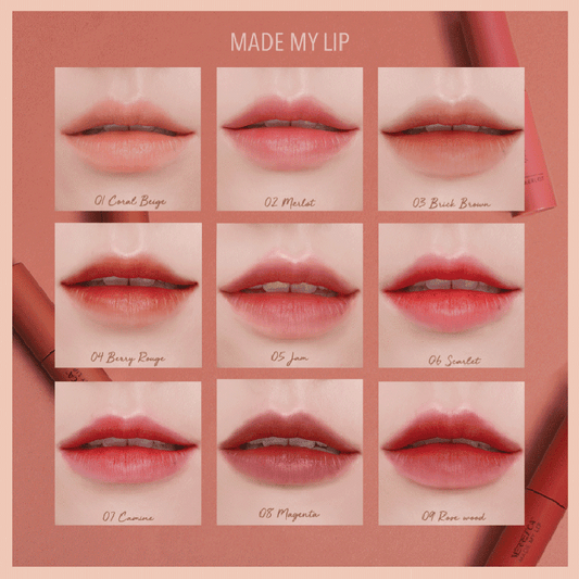 Merrez'ca Lipstick - #03 Brick Brown, Moisturizing & Long-Lasting - Beauty Buddy