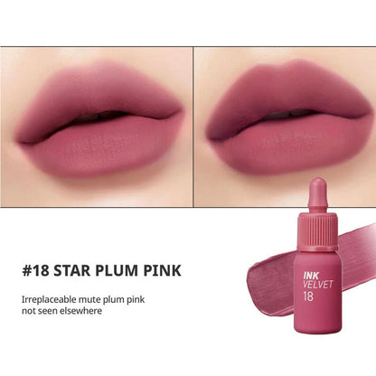Peripera Ink Velvet Lip Tint - #18 Star Plum Pink - Beauty Buddy
