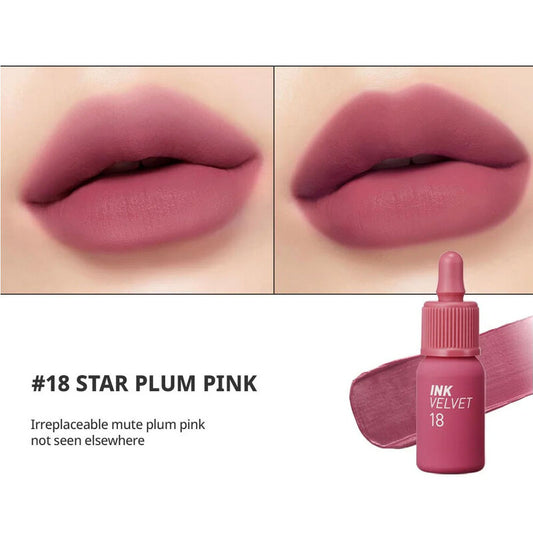Peripera Ink Velvet Lip Tint - #18 Star Plum Pink - Beauty Buddy