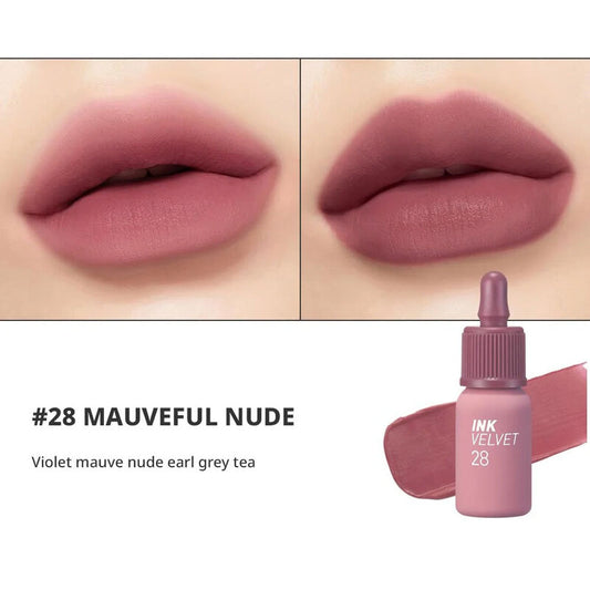 Peripera Ink Velvet Lipstick - #28 Mauveful Nude - Beauty Buddy