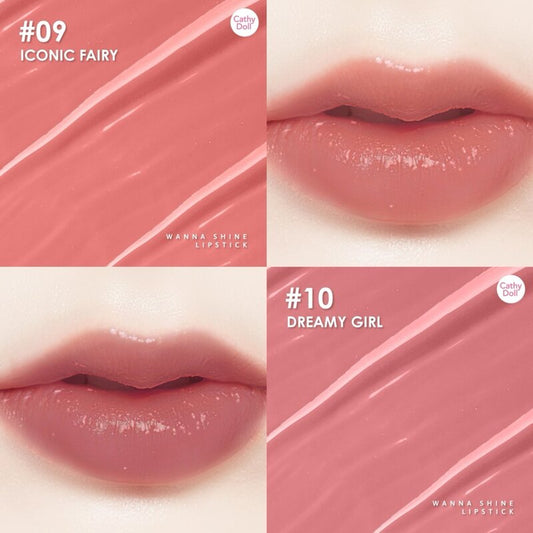 Cathy Doll Lipstick - Wanna Shine #09 Iconic Fairy - Beauty Buddy