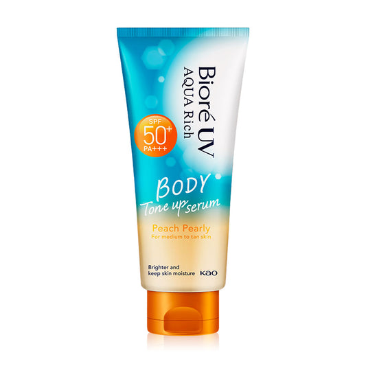 Biore Body Serum - UV Aqua Rich SPF50+ with Peach Pearly Formula - Beauty Buddy