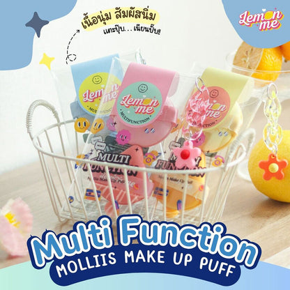 Lemon Me Makeup Puff - Soft Blue Sponges for Easy Application - Beauty Buddy