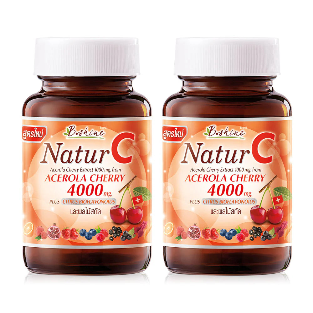 B.shine Natur C Acerola Cherry 30Tablets x 2pcs Free 10Tablets
