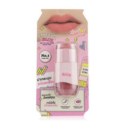 Lemon Me Velvet Tint - Chiffon Blur Lip & Cheek #01 Cutie Pie - Beauty Buddy