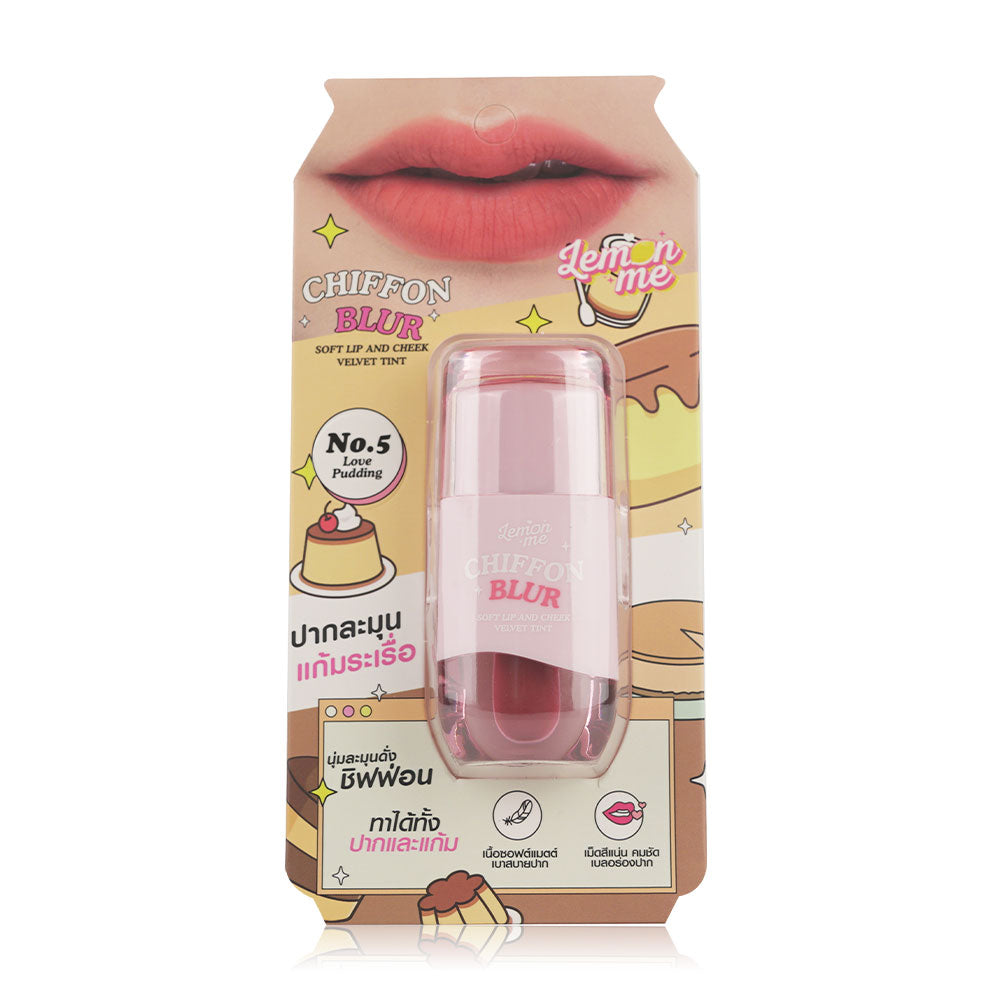 Lemon Me Velvet Tint - Chiffon Blur Lip & Cheek #05 Love Pudding - Beauty Buddy