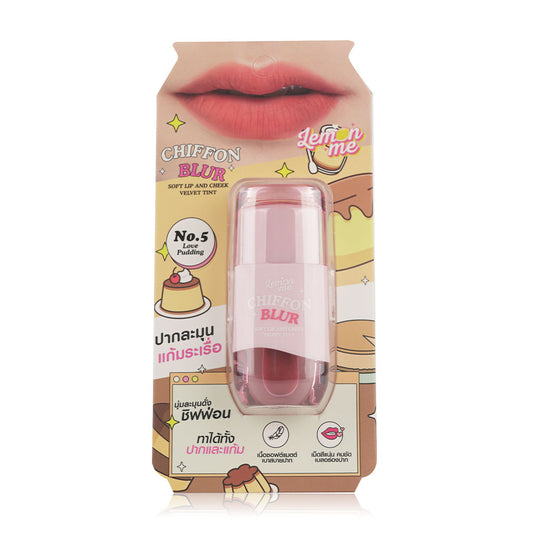 Lemon Me Velvet Tint - Chiffon Blur Lip & Cheek #05 Love Pudding - Beauty Buddy