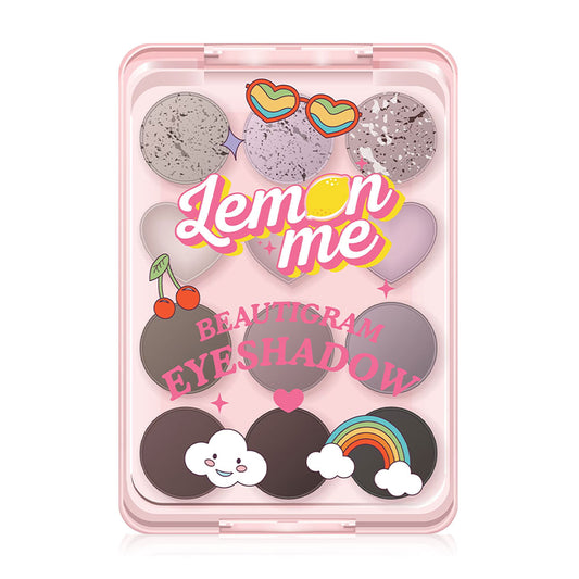 Lemon Me Eyeshadow Palette - 12 Shades in Infinity Sweet Pink - Beauty Buddy