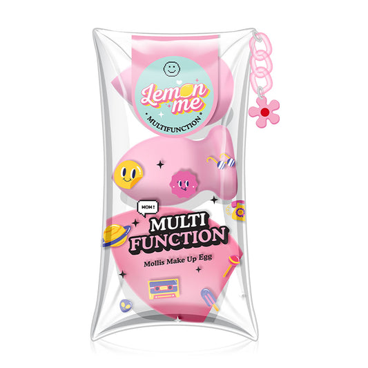 Lemon Makeup Sponges - Set of 3 Pink Egg-Shaped Blending Sponges - Beauty Buddy