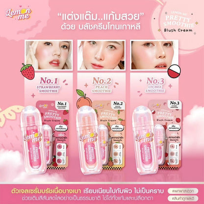 Lemon Me Blush Cream - Strawberry Smoothie 3.9g - Beauty Buddy