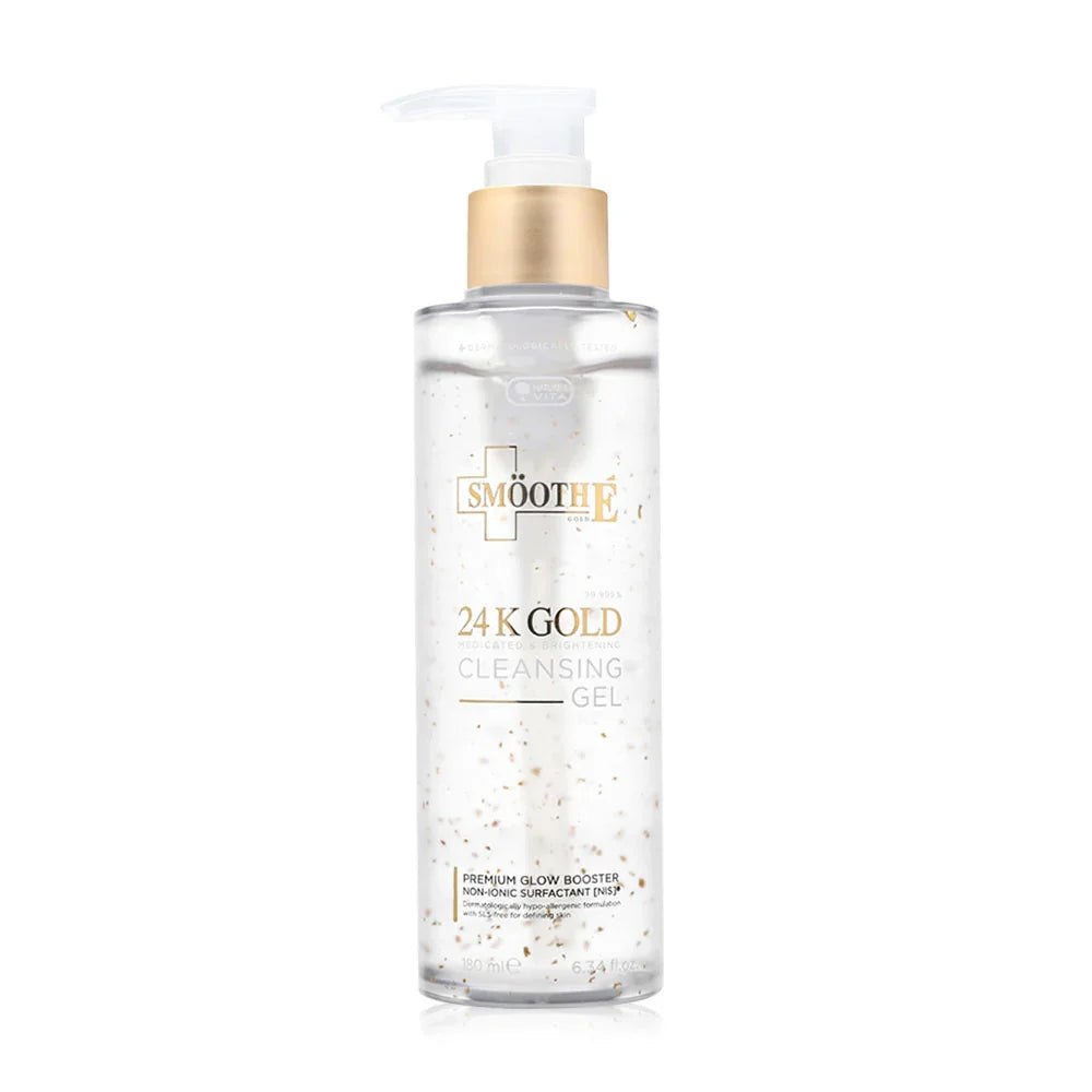Smooth E Cleansing Gel - 24K Gold & Brightening Formula - Beauty Buddy