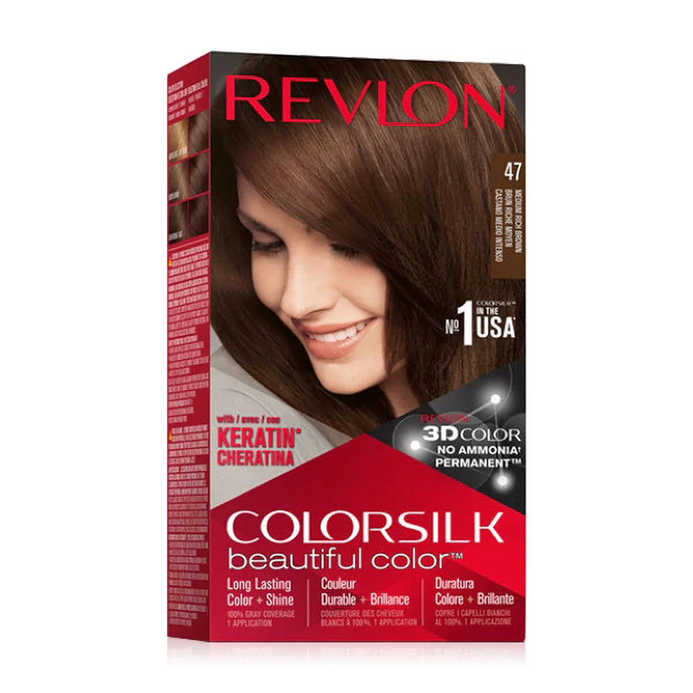 REVLON Colorsilk Beautiful Color 130ml #47 Medium Rich Brown