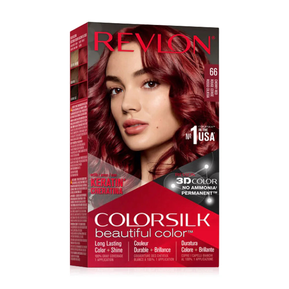 REVLON Colorsilk Beautiful Color with Keratin 130ml - #66 Cherry Red