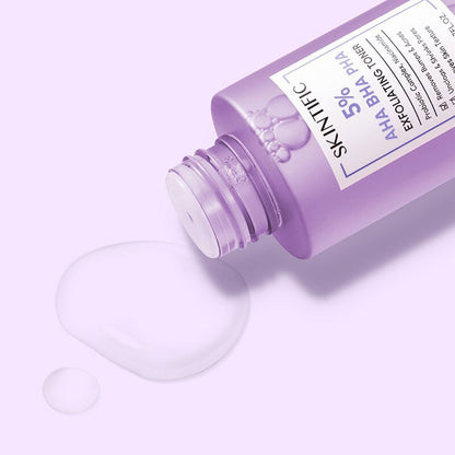 SKINTIFIC 5% AHA BHA PHA Exfoliating Toner 80ml