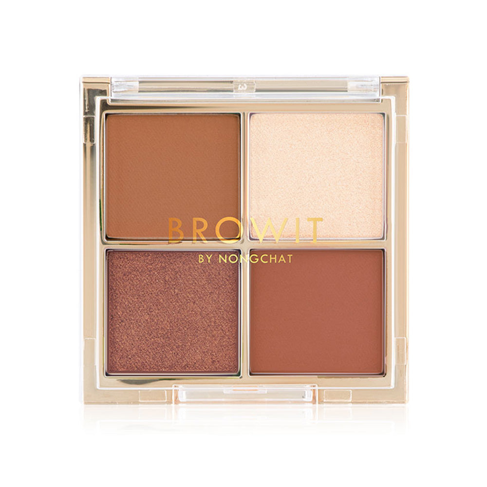 Browit Eyeshadow Palette - Mocha Caramel with Matte and Shimmer Textures